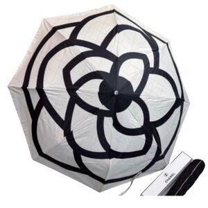Chanel Black and White Umbrella